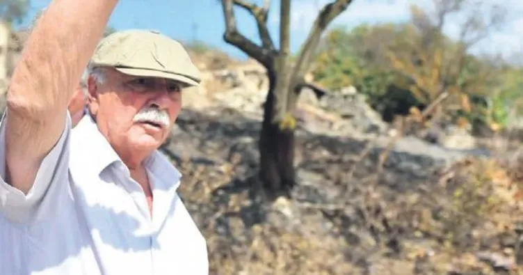 Yangın bitti başkan geldi