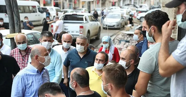Bakan Soylu selde hayatını kaybeden Özdemir’in ailesine taziye ziyaretinde bulundu