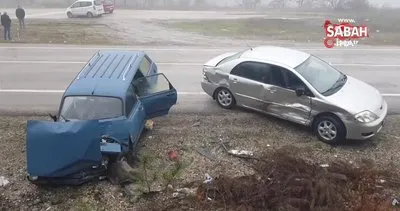 Karabük’te iki otomobil çarpıştı: 3 yaralı | Video