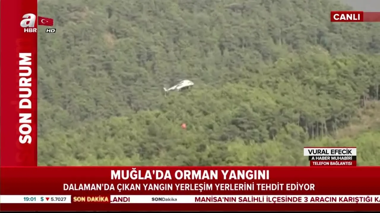 Dalaman Da Orman Yangini Videosunu Izle Sabah Tv
