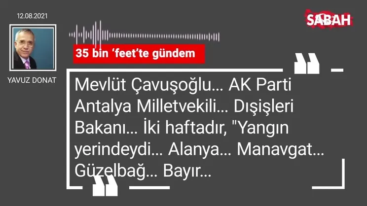 Yavuz Donat | 35 bin ‘feet’te gündem