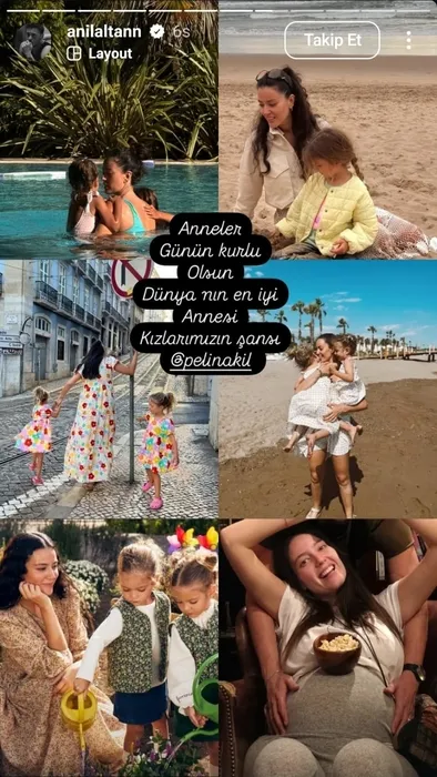 Boşanacakları konuşulurken herkesi şaşırttı! Anıl Altan’dan Pelin Akil’e duygusal Anneler Günü mesajı