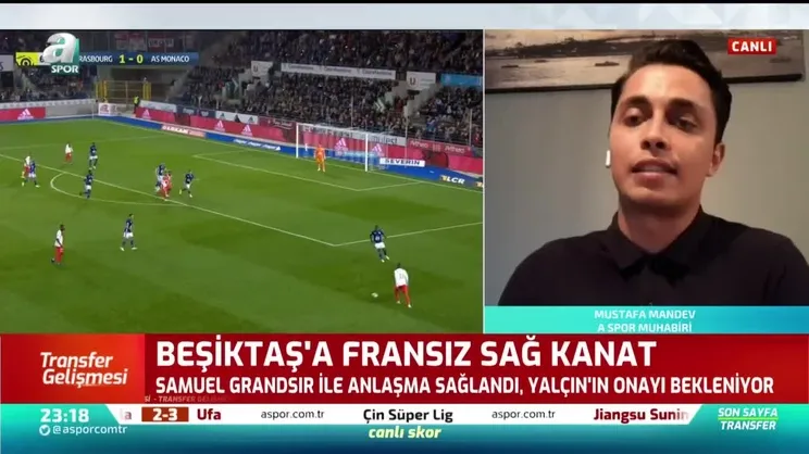 Beşiktaş'a Fransız sağ bek! Monaco'dan Samuel Grandsir