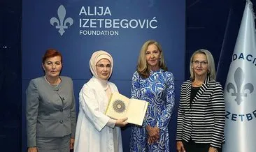 Emine Erdoğan, Bosna Hersek’te Aliya İzzetbegoviç Vakfı’nı ziyaret etti