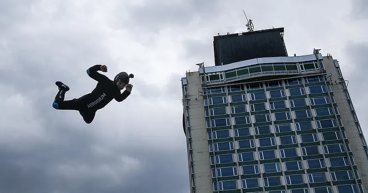Taksim’de serbest uçuş heyecanı