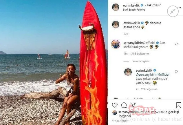 SON DAKİKA GELİŞMESİ | Survivor Evrim’in tatil fotoğraflarına Survivor Sercan’ın yaptığı yorum takipçilerin dikkatinden kaçmadı!