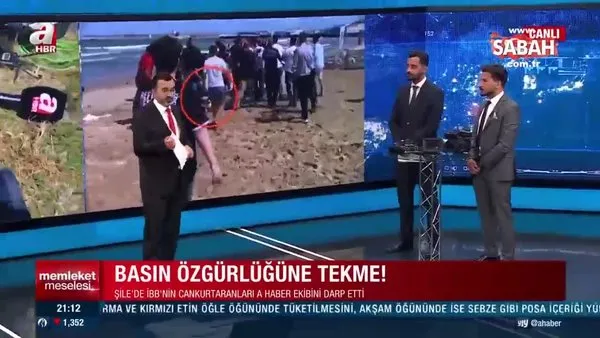 İBB'ye bağlı cankurtaranların darbettiği A Haber muhabiri Çağdaş Şenlik: Dakikalarca teklemediler | Video