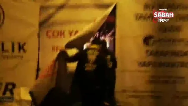 Esenyurt’ta “tadilatta” afişi altındaki kafeye parti baskını | Video