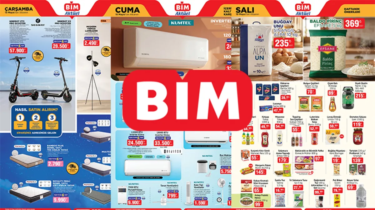 BiM 13-15-19 MAYIS AKTÜEL KATALOĞU: Araç içi düzenleyiciler, klima... Bu hafta BİM’de neler var?