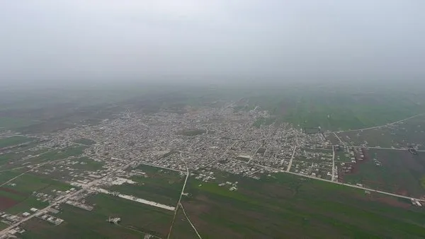 Teröristlerden arındırılan Tel Rıfat havadan işte böyle görüntülendi