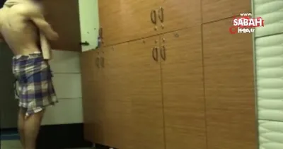 Peştemalli hırsız kamerada