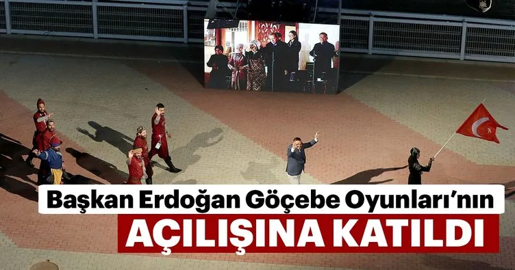 Erdoğan Kırgızistan’da Dünya Göçebe Oyunları açılış törenine katıldı