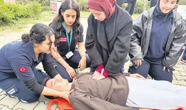 Mega kentte genç tatbikat