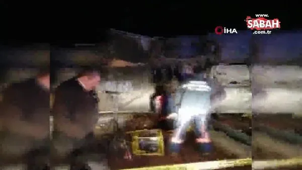 Sivas’ta otobüs yolda devrilen tıra çarptı: 1 ölü, 20’ye yakın yaralı | Video