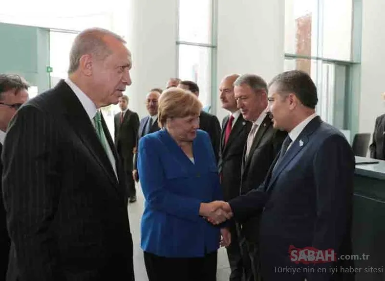 Cumhurbaşkanı Erdoğan ve Merkel görüşmesinden kareler