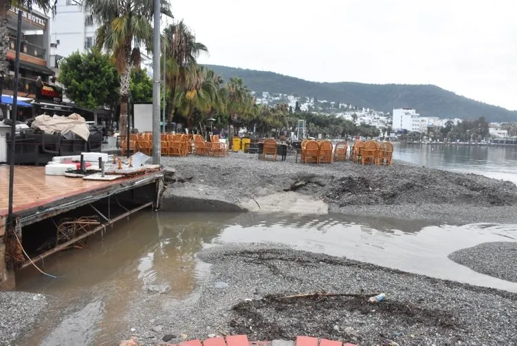 Bodrum'daki sel felaketinden kareler...