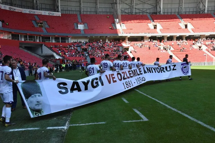 Samsunspor-Hacettepe maçı... Dakika 09.05’te...