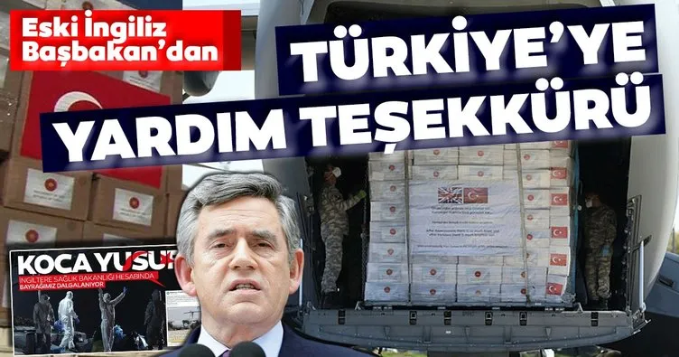 Eski İngiltere Başbakanı Gordon Brown’dan Türk halkına tıbbi yardım teşekkürü