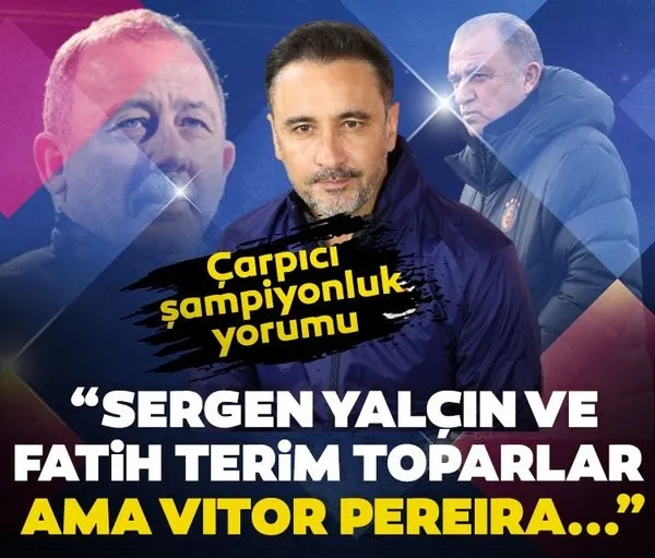 Son dakika: Süper Lig şampiyonluğu için çarpıcı sözler: Terim ve Sergen toparlar ama Pereira...