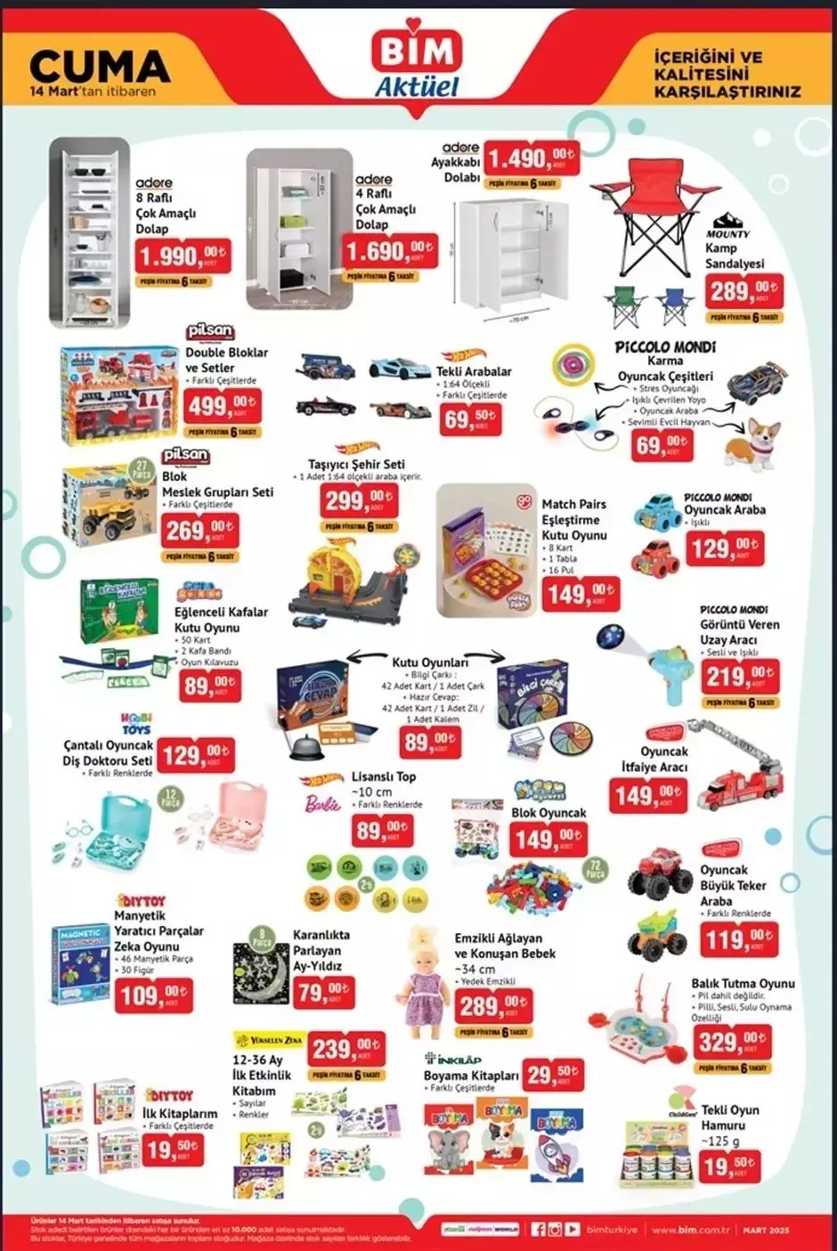HAFTANIN KAÇIRILMAYACAK FIRSATLARI! BİM aktüel 11-14 Mart broşürü: Elektrikli süpürge, çarşaf, termos, mop, tavuk, süt, yoğurt...