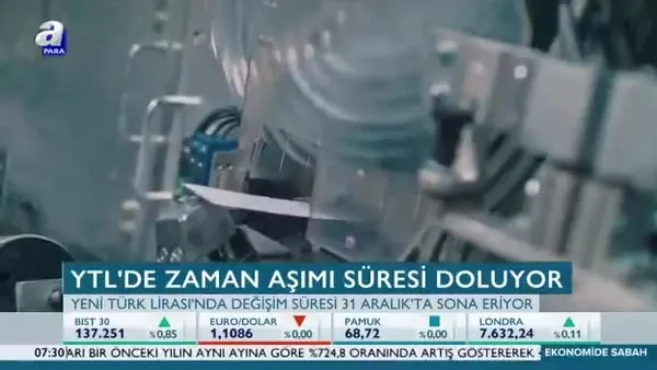 YTL'de değişim süresi 31 Aralık'ta bitiyor