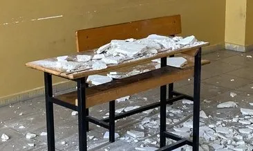 Yer Samsun: Sınıfta ders sırasında tavanın sıvası düştü! 7 öğrenci yaralandı