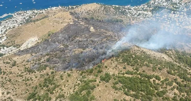 Bodrum’daki makilik yangını 20 hektarı kül etti