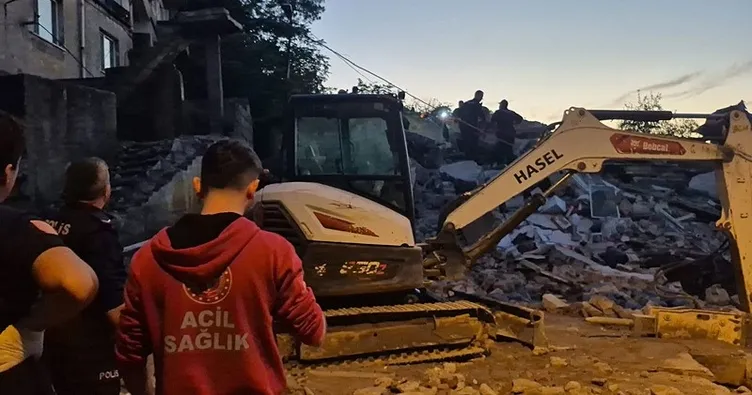 İki katlı bina çöktü: 1 ölü