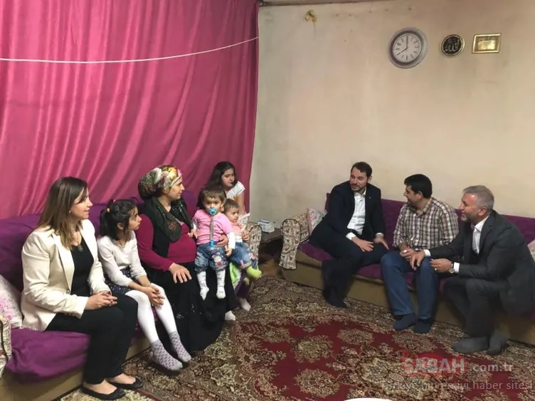 Hazine ve Maliye Bakanı Berat Albayrak iftarda o ailenin misafiri oldu