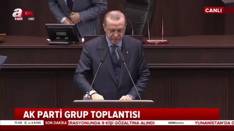Cumhurbaşkanı Erdoğan AK Parti grup toplantısında önemli açıklamalarda bulundu