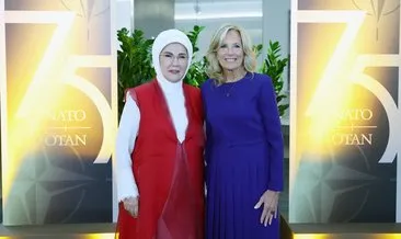 Emine Erdoğan Jill Biden’ın davetlisi olarak resepsiyona katıldı