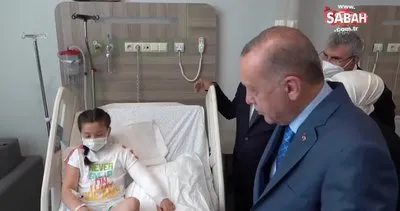 Başkan Erdoğan’ın ziyareti minik hastaları mutlu etti
