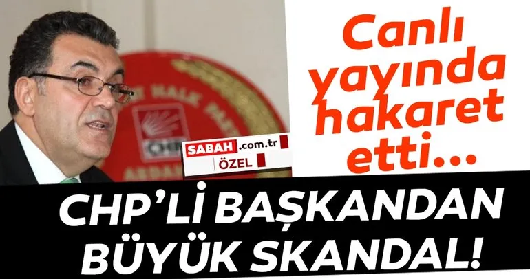 CHP’li Ardahan Belediye Başkanı Faruk Demir canlı yayında muhtara hakaret etti!