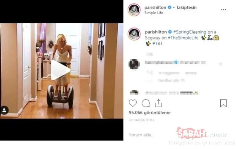 Paris Hilton’un temizlik yaptığı videosu sosyal medyada olay oldu!