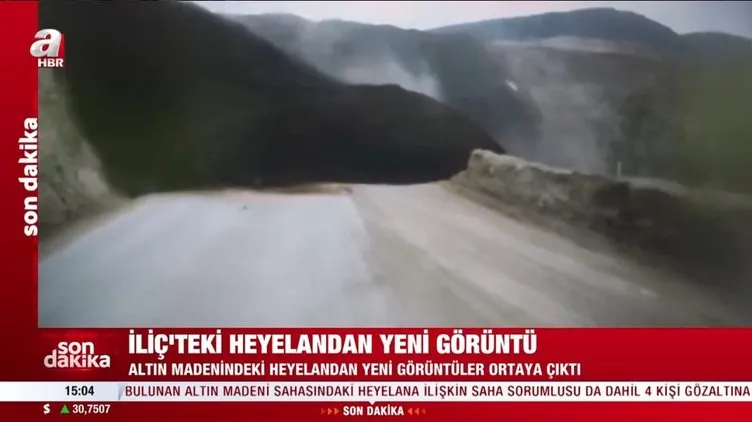 Erzincan İliç’teki toprak kaymasından yeni görüntü: Saniyelerle kurtuldular!
