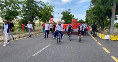 Midyat’ta, obeziteye karşı farkındalık oluşturmak için hareket ederek bisiklet sürdüler #mardin