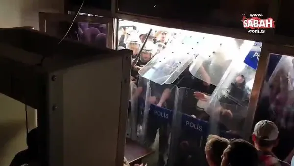 Aralarında vekillerin de olduğu HDP'lilerden polise sıcak su ve cam bardaklı saldırı