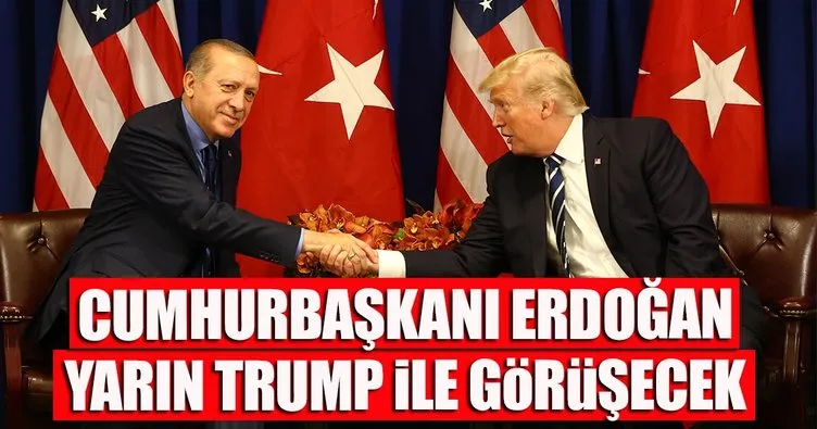Cumhurbaşkanı Erdoğan, yarın Trump ile görüşecek