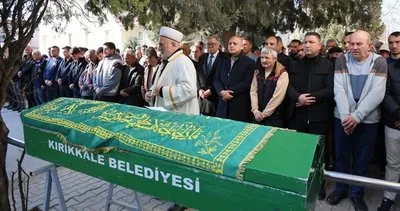 Görevi başında hayatını kaybeden temizlik işçisine belediye önünde veda #kirikkale