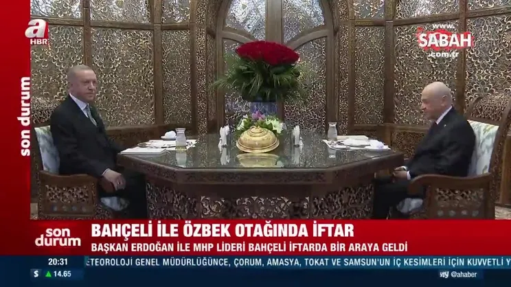 Son dakika: Başkan Erdoğan ile Bahçeli iftarda buluştu! | Video
