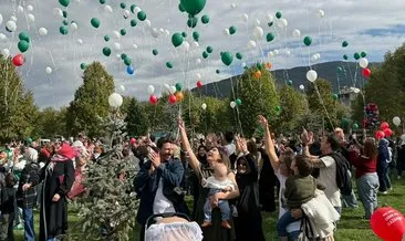 Bursa'da duygulandıran anlar: Balonlar minik Çağan Ata için gökyüzüne bırakıldı! #bursa