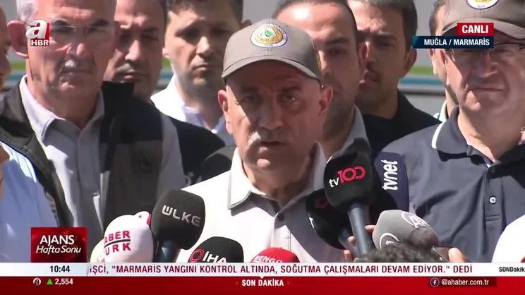 Bakan Kirişçi açıkladı: Marmaris yangını kontrol altında! Soğutma çalışmaları devam ediyor