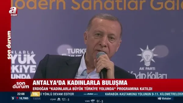 Başkan Erdoğan programda Aşık Veysel'den 'Uzun İnce Bir Yoldayım'ı seslendirdi | Video