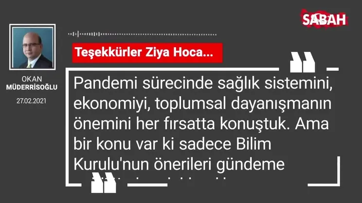 Okan Müderrisoğlu | Teşekkürler Ziya Hoca...