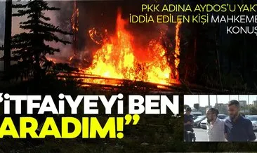 Aydos Ormanı’nı PKK adına yaktığı iddia edilen sanık hakim karşısına çıktı