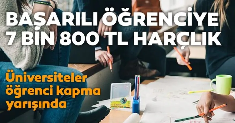 Başarılı öğrenciye 7 bin 800 TL harçlık