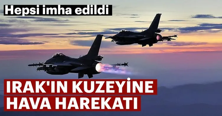 Irak’ın kuzeyine hava harekatı