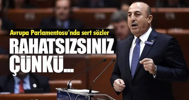 Bakan Çavuşoğlu Avrupa Parlamentosunda FETÖ’yü anlattı