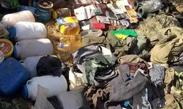 Cudi’de teröristlere ait erzak deposu bulundu