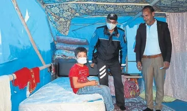 Mevsimlik işçiler yataklarına kavuştu